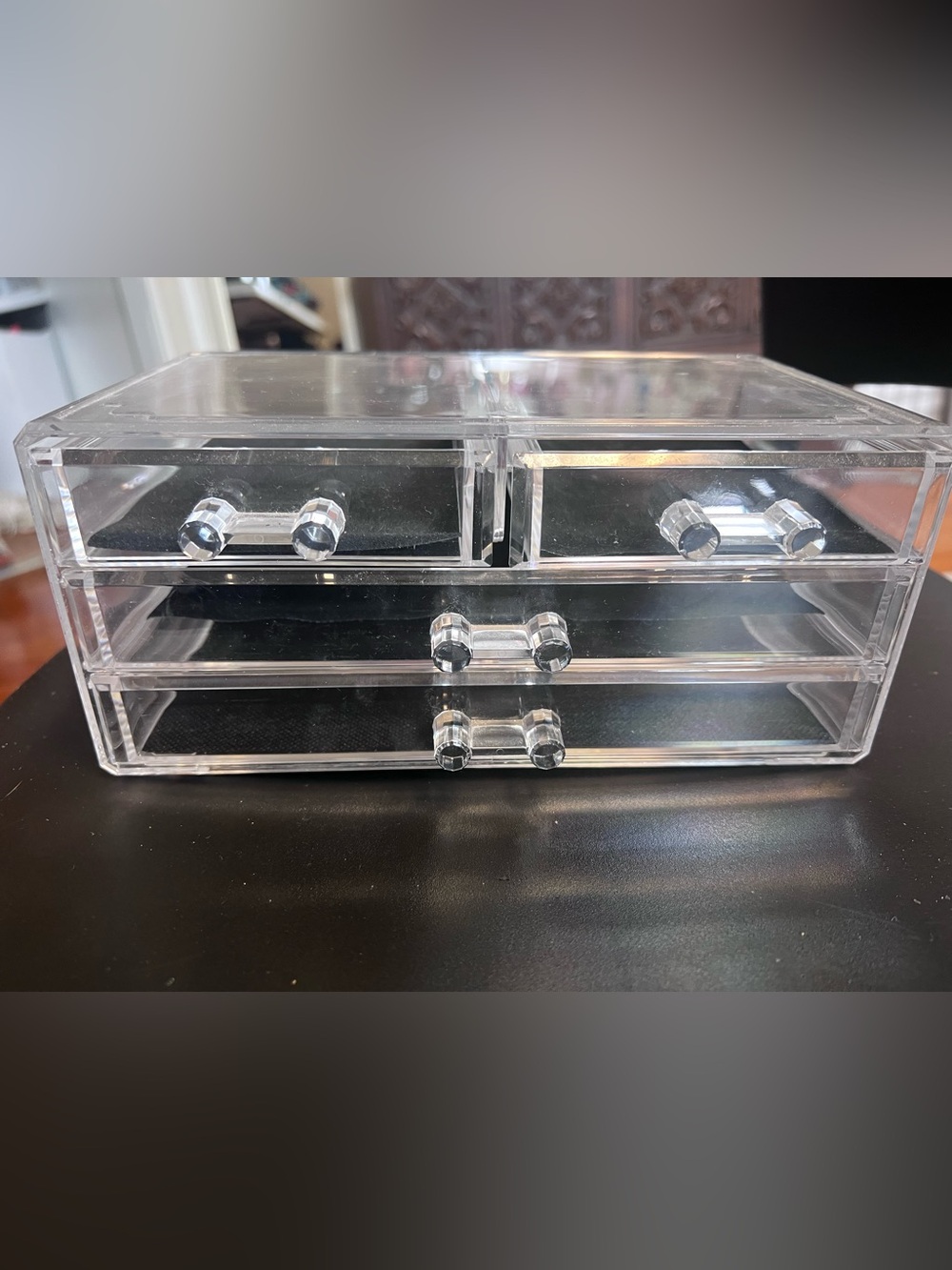 Clear Acrylic Cosmetic Organizer - Transparent Makeup Storage